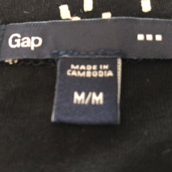 Gap Chelsea Mix Dot Print Long Sleeve Midi Wrap Dress in Black   White Size M - Picture 9 of 11